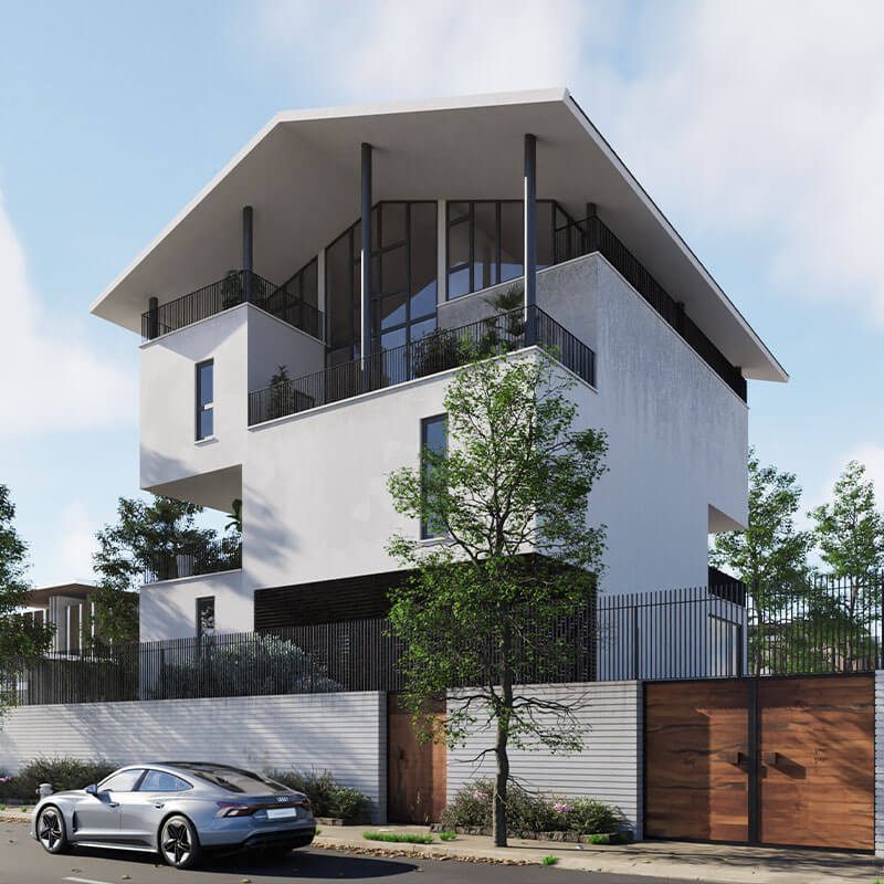 Twinmotion projects: house by the road